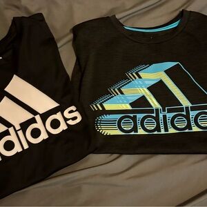 Adidas Black and Blue Short Sleeve Tees